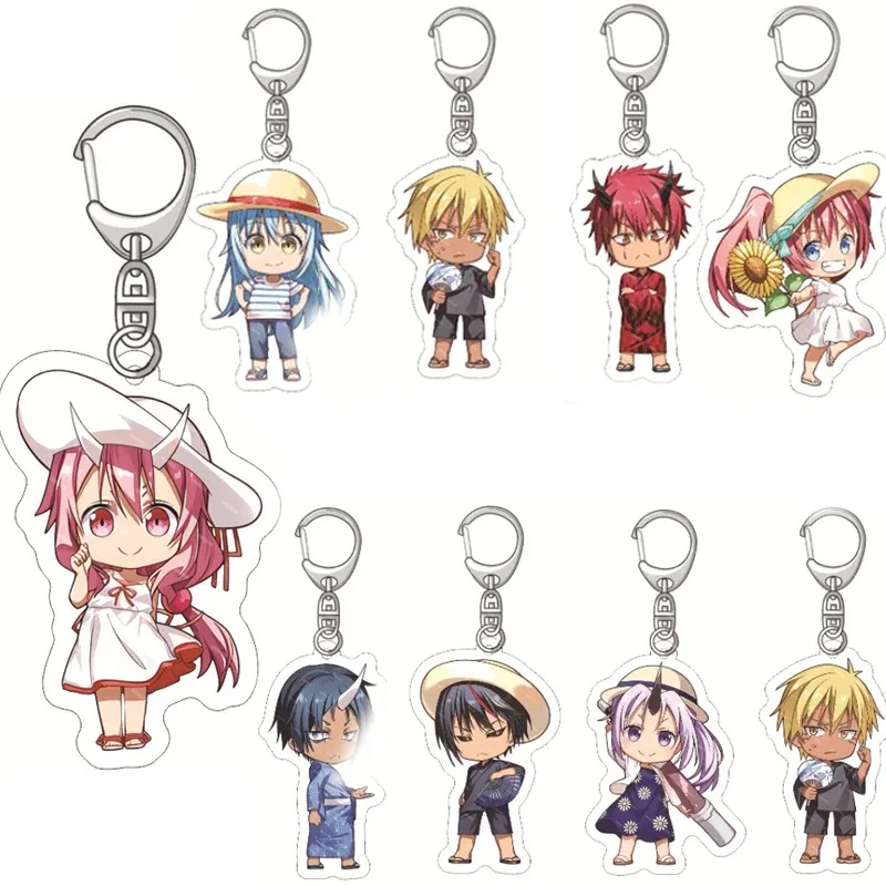 Phim hoạt hình thời gian đó tôi đã tái sinh như một Slime Anime Keychain shuna benimaru rimuru Tempest shizue izawa Acrylic Keyring