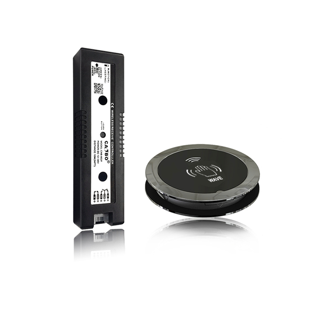 Wireless Touch-free Switch Round Shape Stainless Steel Switch Button Infrared Wave Wall Switch
