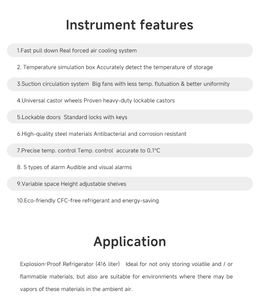 Refrigerador à Prova De Explosão 416L, Armazenamento De Laboratório Para Materiais Voláteis Inflamáveis, Congelador À Prova De Ex - Product Image 6