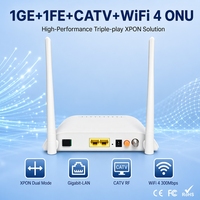 1GE+1FE+WiFi+CATV XPON ONU Vsol V2802GWT ONT GPON EPON de Modo Dual para Red de Video RF de Hotel FTTH