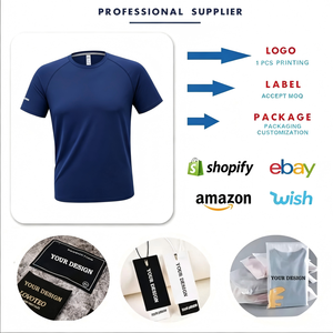 T-Shirt da Corsa per Uomo ad Asciugatura Rapida, Top Fitness Compressivo ad Alta Elasticità, Logo Personalizzato con Stampa Serigrafica - Product Image 3