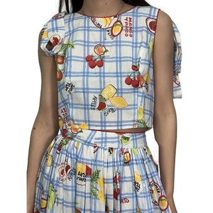 ชุดเซ็ตสองชิ้นสำหรับผู้หญิง ลายพิมพ์ตามสั่ง คุณภาพสูงจากโรงงานผู้ผลิต (OEM) สำหรับฤดูร้อน - Product Image 2