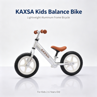 Vélo d'équilibre pour enfants de 12 pouces, cadre léger, siège réglable, pneus en caoutchouc résistants à l'usure, vélo d'apprentissage pour tout-petits