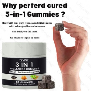 Gomitas de Shilajit con Ashwagandha y Musgo Marino, Suplemento de Extracto Herbal Natural de Marca Privada OEM - Product Image 4