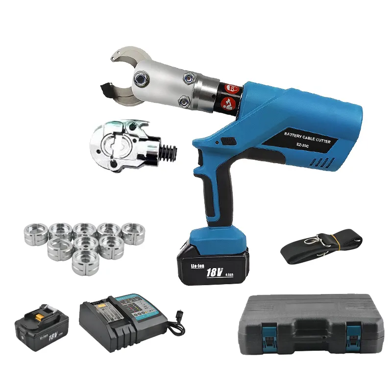 Battery Electric Powered Hydraulic Tool EZ-300/30C 2 in 1 cordless Cutter and Crimper for cable Cutting and Crimping