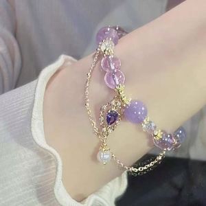 Romantic Imitation Jade <b>Bracelet</b> Crystal Natural Quartz Gemstone <b>Bracelet</b> Stretch <b>Amethyst</b> Beads <b>Bracelet</b> - Product Image 4