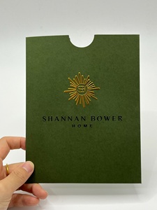 Phong bì giấy trắng mờ in logo nổi, kèm thiệp cảm ơn, dành cho thương hiệu thời trang - Product Image 2