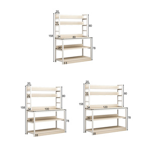 Conjunto de muebles <span class=keywords><strong>para</strong></span> sala de estar, estante de almacenamiento de cocina, soporte <span class=keywords><strong>para</strong></span> horno <span class=keywords><strong>microondas</strong></span> - Product Image 6