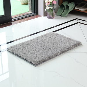 พรมเช็ดเท้าห้องน้ำไมโครไฟเบอร์เนื้อนุ่มสีพื้น ดูดซับน้ำได้ดี ด้านหลังเป็น TPR กันลื่น หนานุ่มพิเศษ หรูหรา - Product Image 2