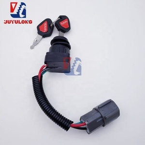 JUYULONG pour interrupteur d'allumage d'excavatrice <span class=keywords><strong>Kubota</strong></span> U15 20 30 35 KX155 161 interrupteur à clé de démarrage serrure de porte électrique - Product Image 2