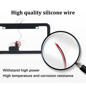 Xiangta Custom Auto Eing Kentekenplaat Frame Auto 12 V 54 Led Kleur Licht Acryl Kentekenplaat Afdekking - Product Image 5