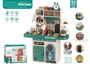 Table de cuisine pour enfants avec accessoires, grande cuisinière à gaz de simulation, jouets de jeu de rôle pour cuisiner et faire semblant de cuisiner - Product Image 3