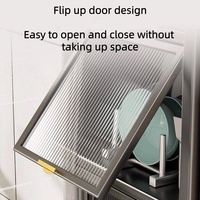 Armoire de rangement mobile moderne en acier extensible multi-niveaux pour salon, cuisine, salle de bain