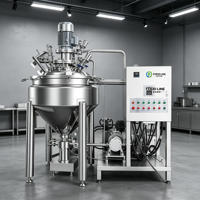 Machine d'émulsification sous vide automatique à cisaillement élevé pour crèmes et lotions cosmétiques