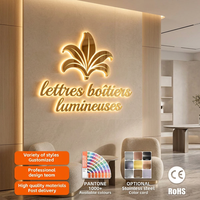Enseignes personnalisées rétroéclairées à LED, lettres lumineuses pour extérieur, signalétique LED illuminée pour salon