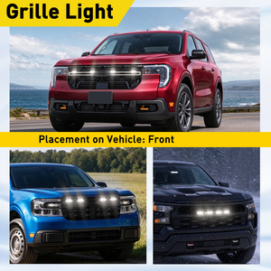 ไฟหน้ากระจังหน้า AUXITO สำหรับรถฟอร์ด เรนเจอร์ ปี 2019-2025 รถ SUV รถกระบะ ไฟ LED สำหรับติดตั้งกับกระจังหน้า - Product Image 4