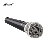 Microphone dynamique cardioïde vocal filaire en métal Lane LM-582, prix de gros, pour karaoké, voix claire, chant, microphone original