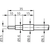 Accessoires de télécommunications Fibres optiques en verre WRB WRB210S-8.0-2.5