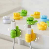 Pouce mur crochet câble gestion fil USB organisateur Clips crochets muraux cintre support de rangement pour cuisine salle de bain maison
