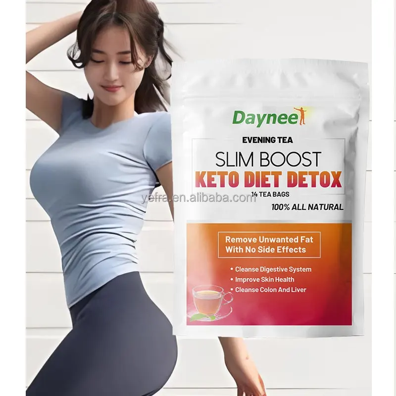 Custom Keto diet Detox Evening tea Slim weight loss fat burning 14 days fit tea flat tummy belly fat burn slimming tea
