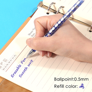 Articles de papeterie en gros : Stylo à encre bleue effaçable par frottement avec capuchons amovibles pour les devoirs, la révision et le travail au bureau - Product Image 4