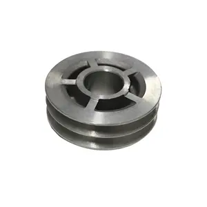 Buy Custom Sizes Flywheel 100Kg Iron Casting Compressor Pulley Drive Multi Groove Fan V Belt Aluminum Pulley