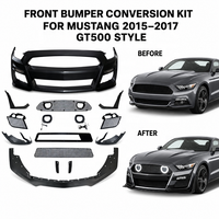 Remplacement pour Mustang 2015-2017, pare-chocs avant, mise à niveau vers un kit carrosserie de style GT500, kit de pare-chocs de voiture avec lampe