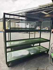 Chariot de stockage de pièces de vinasse d'emballage plat <span class=keywords><strong>à</strong></span> usage intensif personnalisé <span class=keywords><strong>étagère</strong></span> <span class=keywords><strong>en</strong></span> rack <span class=keywords><strong>à</strong></span> usage intensif - Product Image 3