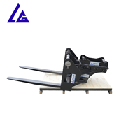 Support de fixation de fourches pour mini-excavatrice de 1 à 5 tonnes, fourches à palettes, fixation par broche, prix direct usine CE