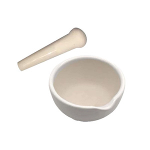Juego de Mortero y Pilón de Porcelana, Recipiente de Molienda de Cerámica de Alta Dureza, Herramientas de Molienda de Muestras Sólidas para Laboratorio - Product Image 3