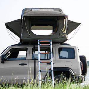 Suv 3-4 personnes mini Camping camion coque souple couverture de voiture pliante abri hors route toit toit voiture tente garage tente pliante - Product Image 4