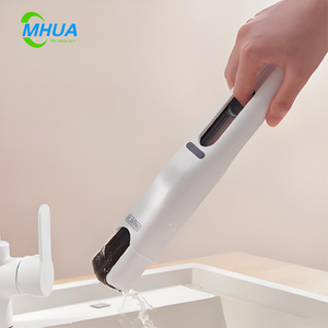 Mini vadrouille pliante humide sec ménage essuie-glace pour salle de bain cuisine bureau fenêtre utilisation mains libres avec éponge pliable - Product Image 5