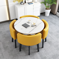 Prix d'usine en gros, ensemble de table à manger moderne et durable, table et chaises pour 4 personnes, meubles pour la maison