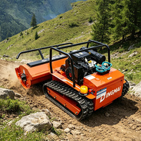Robot tondeuse professionnel sans fil diesel haute puissance homologué CE pour arbustes et herbes hautes dans les vergers