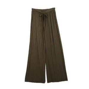 Hete Verkoop Wijde Pijpen Broek Dames Lente En Zomer Nieuwe Hoge Taille Drape Casual Losse Rechte Broek