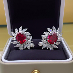 Orecchini a Perno Vintage a Forma di Goccia con Girasole per Donne, Accessori per Orecchie a Forma di Occhio Ovale per Uso Quotidiano - Product Image 2