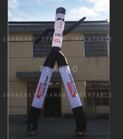 Danseur de ciel gonflable personnalisé avec deux jambes gonflable deux jambes danseur d'air tube de danse gonflable homme pour la publicité