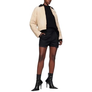 <strong>Beige</strong> Destroyed <strong>Denim</strong> <strong>Jacket</strong> Latest Fashion Design High Quality <strong>Women</strong> Custom Design Non-stretch <strong>Denim</strong> <strong>Jacket</strong> - Product Image 4