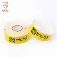 Waterproof Qr Code Custom Printing Paper Event Direct Thermal Wristbands