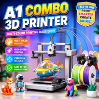 Printer 3D Global Version Bamboo A1 A1C Unlocked A2L P1SC P2SC H2SC H2D H2C, Pemantauan Langsung Cetak dari Pabrik, Kontrol Jarak Jauh, Tonton Video Proses Cetak
