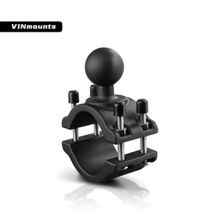 VINmounts support 2,25" tête sphérique, pince tube rond pour moissonneuses et ordinateurs de véhicule, pince tube robuste - Product Image 1