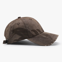 Gorra de Béisbol Estilo Dad Hat de Algodón Lavado y Desgastado, Ajustable, Tipo Polo