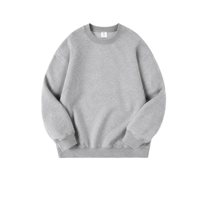 Sweat-shirts pour hommes sans doublure, col rond, personnalisables avec logo, qualité supérieure, coupe ample, épaules tombantes, style streetwear, vente en gros fabricant - Product Image 3