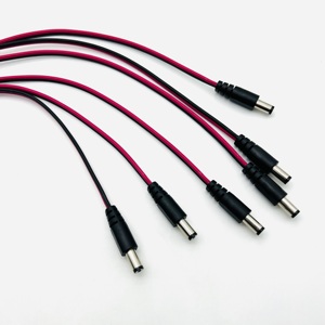 Nam cắm 12V DC5.5 * 2.1to thiếc mạ cáp <span class=keywords><strong>jack</strong></span> máy ảnh Adapter tùy chỉnh <span class=keywords><strong>DC</strong></span> dây nịt Cáp lắp ráp - Product Image 1