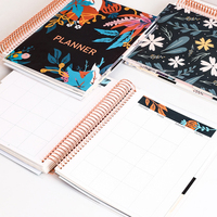 Cahier d'agenda à spirale A4 A5 imprimé de logo personnalisé objectif mensuel hebdomadaire planificateur de journal de la vie quotidienne