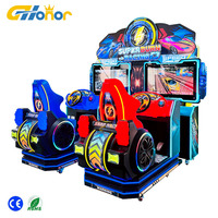 Super Burn Racing 2 Players Dynamic Motion Seat Driving Simulator Coin Operated Arcade Car Racing Video Game Machine