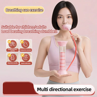 Mancuerna para Respiración Abdominal, Entrenamiento Pulmonar, Ejercicios de Core, Mejora de la Resistencia, Equipo de Fitness