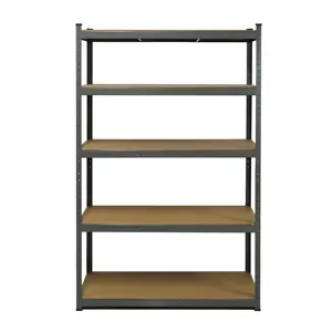 5-Shelf Steel Shelving Unit Storage Rack Heavy Duty Adjustable Garage Shelves Utility Rack For Home Office Garage