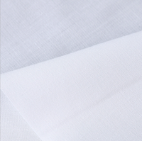 Tissus en popeline blanc uni en polyester/coton TC 65/35 45*45 133*72 150cm pour chemises, vente en gros