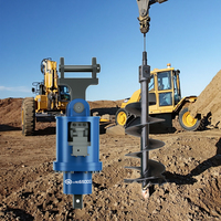 Excavatrices 2T-40Tons Machines Post Hole Digger Hydraul Earth Auger Foret hydraulique